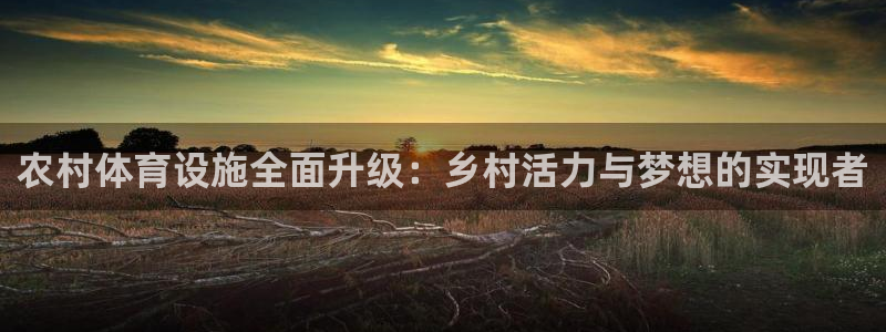 意昂体育4平台注册要钱吗安全吗：农村体育设施全面升级