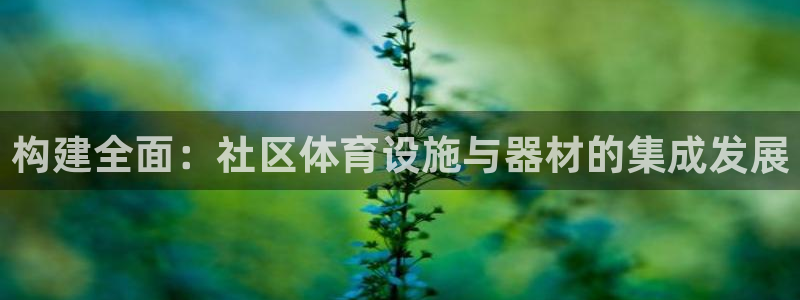 意昂4娱乐平台：构建全面：社区体育设施与器材的集成发