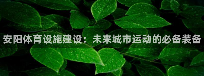 意昂体育4平台是正规平台吗知乎：安阳体育设施建设：未来城市运 